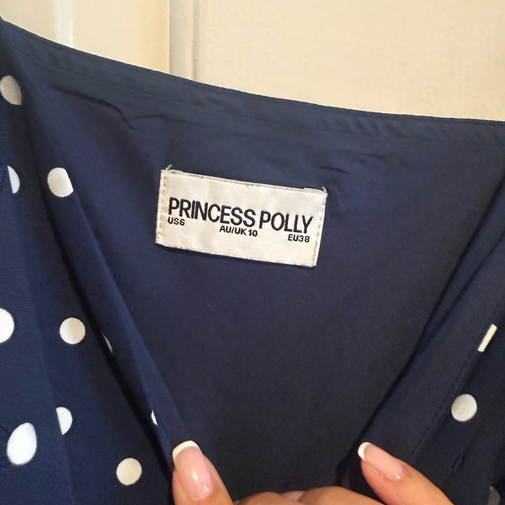 Princess Polly Chara Mini Dress Navy - Picture 3 of 3